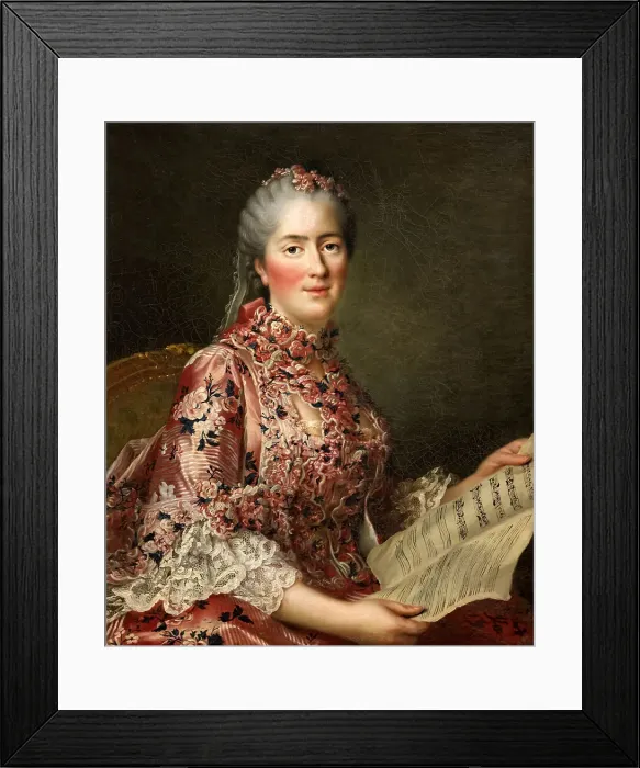 Framed Print : Portrait of Princess Sophie of France (1734-1782), ca 1765. Creator: Drouais, François-Hubert (1727-1775) Framed Print : Portrait of Princess Sophie of France (1734-1782), ca 1765. Creator: Drouais, François-Hubert (1727-1775)