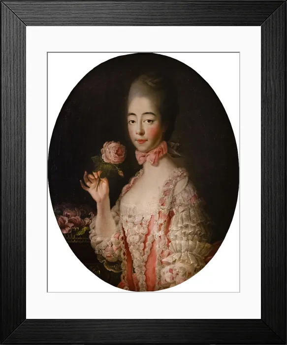Framed Print : Princess Marie Joséphine of Savoy (1753-1810), Countess of Provence. Creator: Drouais, François-Hubert (1727-1775) Framed Print : Princess Marie Joséphine of Savoy (1753-1810), Countess of Provence. Creator: Drouais, François-Hubert (1727-1775)