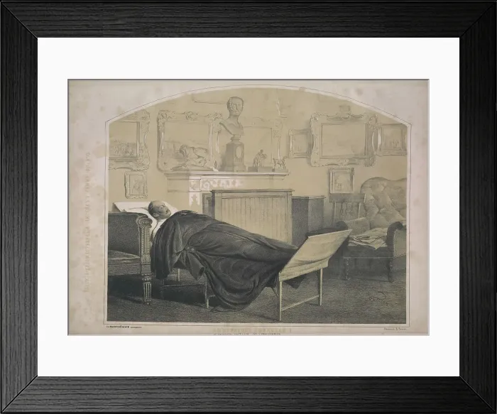 Framed Print : Emperor Nicholas I on his deathbed, 1855. Creator: Timm, Wassili (George Wilhelm) (1820-1895) Framed Print : Emperor Nicholas I on his deathbed, 1855. Creator: Timm, Wassili (George Wilhelm) (1820-1895)