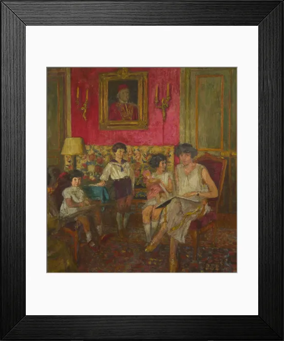 Framed Print : Madame Jean Bloch and her children, 1928-1929. Creator: Vuillard, Édouard (1868-1940) Framed Print : Madame Jean Bloch and her children, 1928-1929. Creator: Vuillard, Édouard (1868-1940)