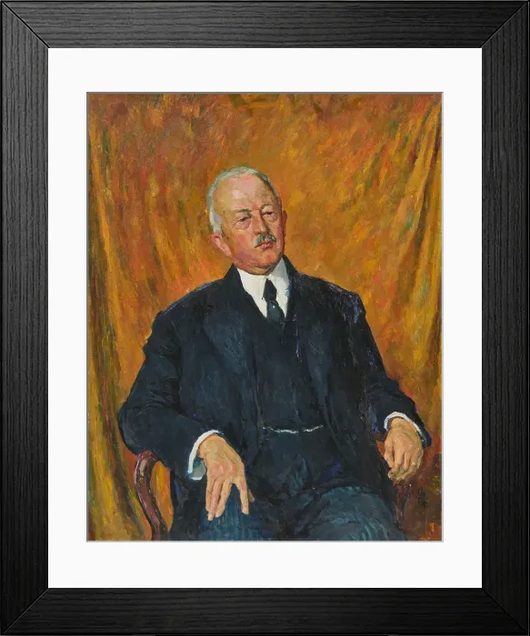Framed Print : Portrait of Dr. Wilhelm Carl Escher, 1926. Creator: Giacometti, Giovanni (1868-1933) Framed Print : Portrait of Dr. Wilhelm Carl Escher, 1926. Creator: Giacometti, Giovanni (1868-1933)