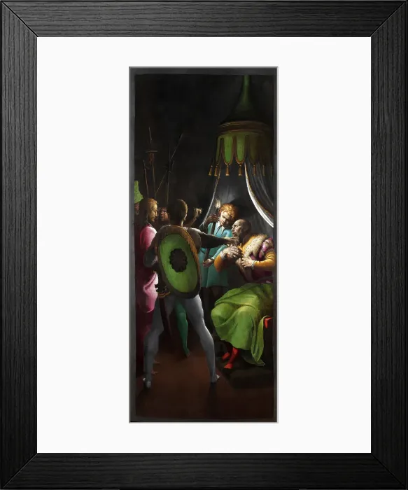 Framed Print : Christ before Caiaphas. Creator: Campi, Antonio (around 1522-1587) Framed Print : Christ before Caiaphas. Creator: Campi, Antonio (around 1522-1587)