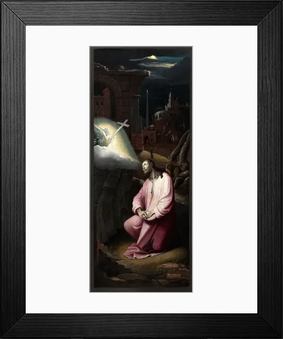 Framed Print : Christ on the Mount of Olives. Creator: Campi, Antonio (around 1522-1587) Framed Print : Christ on the Mount of Olives. Creator: Campi, Antonio (around 1522-1587)