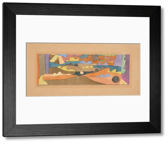 Framed Print : Watercolor, miniature, 1916. Creator: Klee, Paul (1879-1940) Framed Print : Watercolor, miniature, 1916. Creator: Klee, Paul (1879-1940)