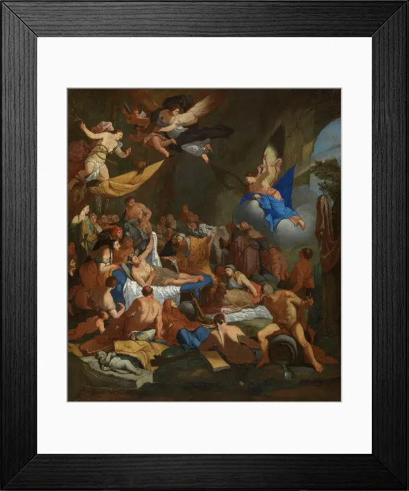 Framed Print : Iris in the realm of hypnosis, c.1670. Creator: Carpioni, Giulio (1613-1678) Framed Print : Iris in the realm of hypnosis, c.1670. Creator: Carpioni, Giulio (1613-1678)