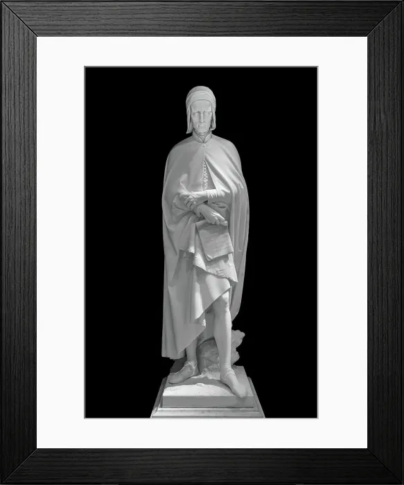 Framed Print : Dante Alighieri (1265-1321), 1872. Creator: Vela, Vincenzo (1820-1891) Framed Print : Dante Alighieri (1265-1321), 1872. Creator: Vela, Vincenzo (1820-1891)
