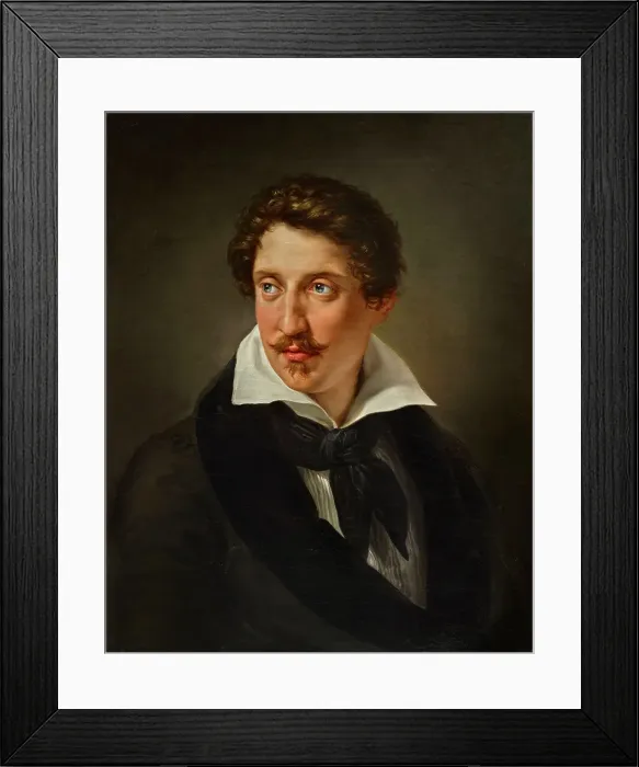 Framed Print : Portrait of Count Francesco Borgia (1794-1861), before 1825. Creator: Hayez, Francesco (1791-1882) Framed Print : Portrait of Count Francesco Borgia (1794-1861), before 1825. Creator: Hayez, Francesco (1791-1882)