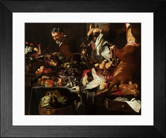 Framed Print : The pantry, First half of the 17th century. Creator: Legi (Liegi), Giacomo (around 1600-1640 / 45) Framed Print : The pantry, First half of the 17th century. Creator: Legi (Liegi), Giacomo (around 1600-1640 / 45)