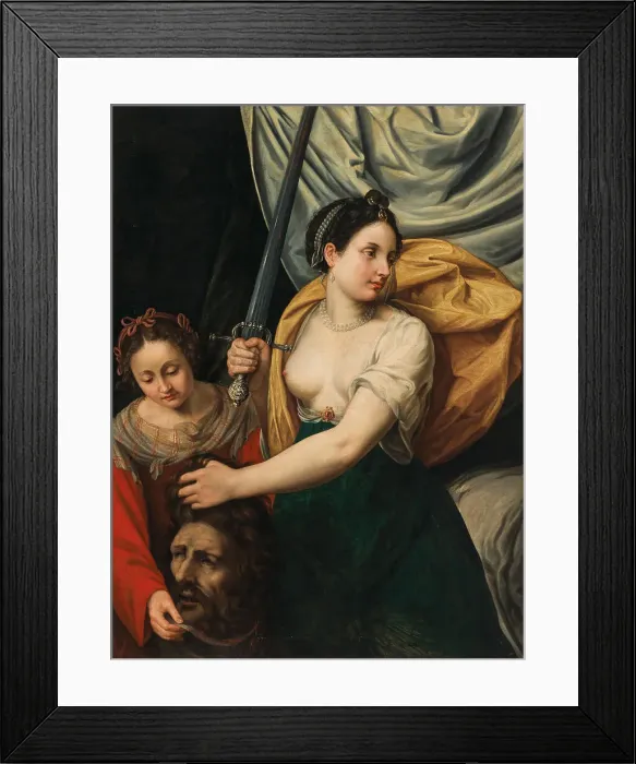 Framed Print : Judith with the head of Holofernes, c.1610-1615. Creator: Galizia, Fede (1578-1630) Framed Print : Judith with the head of Holofernes, c.1610-1615. Creator: Galizia, Fede (1578-1630)