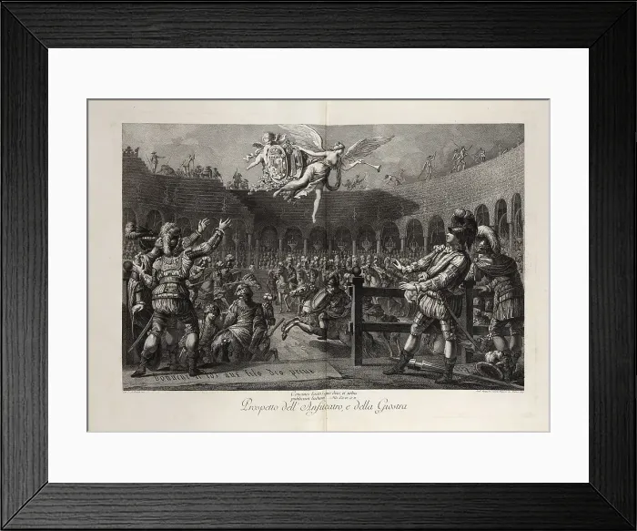 Framed Print : The celebrations of the wedding of Duke Ferdinand of Bourbon-Parma to Archduchess... 1769. Creator: Petitot, Ennemond (1727-1801) Framed Print : The celebrations of the wedding of Duke Ferdinand of Bourbon-Parma to Archduchess... 1769. Creator: Petitot, Ennemond (1727-1801)