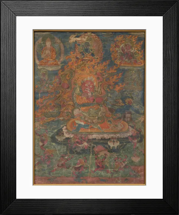 Framed Print : Begtse Thangka, 18th century. Creator: Unknown Master Framed Print : Begtse Thangka, 18th century. Creator: Unknown Master