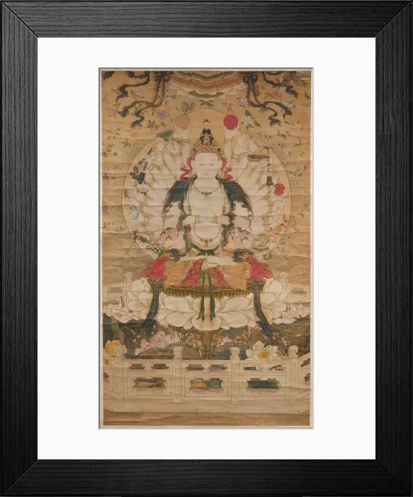 Framed Print : Avalokiteshvara, 18th century. Creator: Chinese Master Framed Print : Avalokiteshvara, 18th century. Creator: Chinese Master