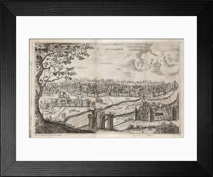 Framed Print : Novgorod (illustration from Muscovite and Persian Journey by Adam Olearius), 1634. Creator: Rothgiesser, Christian Lorenzen (?-1659). Novgorod (illustration from Muscovite and Persian Journey by Adam Olearius), 1634 Framed Print : Novgorod (illustration from Muscovite and Persian Journey by Adam Olearius), 1634. Creator: Rothgiesser, Christian Lorenzen (?-1659). Novgorod (illustration from Muscovite and Persian Journey by Adam Olearius), 1634