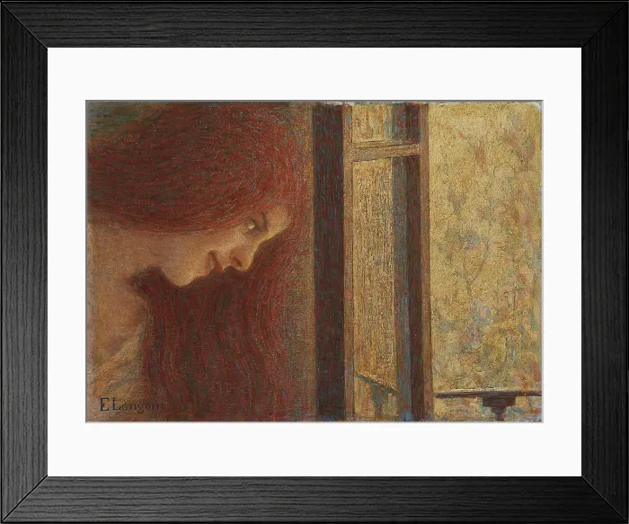 Framed Print : Morning. Spring, 1899. Creator: Longoni, Emilio (1859-1932) Framed Print : Morning. Spring, 1899. Creator: Longoni, Emilio (1859-1932)
