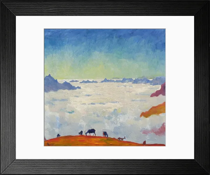 Framed Print : Mare di Nebbia, 1921. Creator: Giacometti, Giovanni (1868-1933) Framed Print : Mare di Nebbia, 1921. Creator: Giacometti, Giovanni (1868-1933)