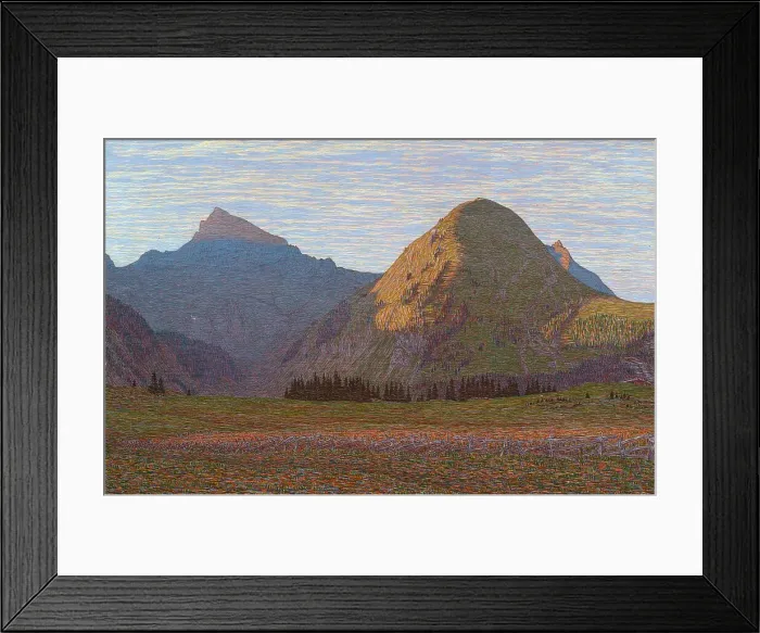 Framed Print : L'Aube au Praz-de-Lys, 1901. Creator: Perrier, Alexandre (1862-1936) Framed Print : L'Aube au Praz-de-Lys, 1901. Creator: Perrier, Alexandre (1862-1936)