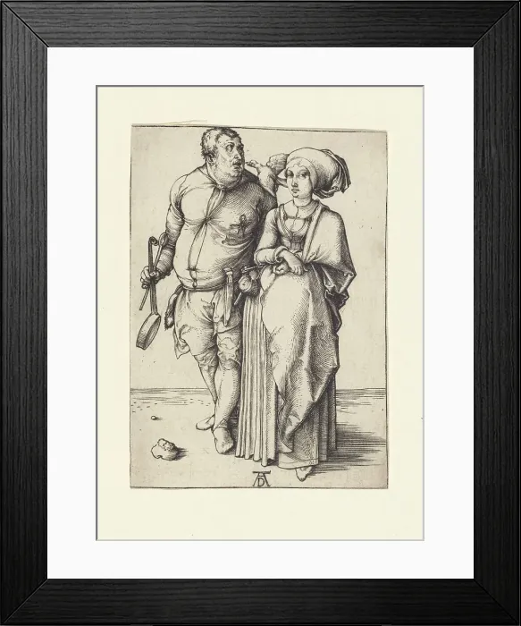 Framed Print : The cook and his wife, c.1496. Creator: Dürer, Albrecht (1471-1528) Framed Print : The cook and his wife, c.1496. Creator: Dürer, Albrecht (1471-1528)
