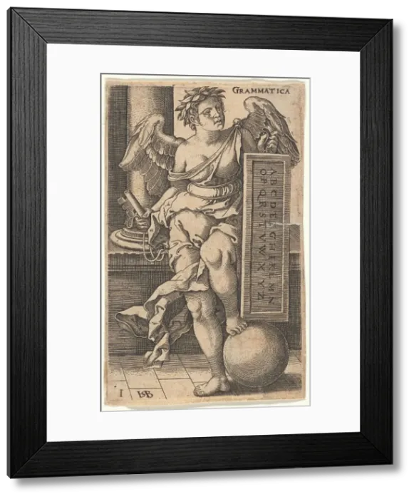 Framed Print : The grammar from the episode The Seven Liberal Arts, 1530-1540. Creator: Beham, Hans Sebald (1500-1550). The grammar from the episode The Seven Liberal Arts, 1530-1540. Creator: Beham, Hans Sebald (1500-1550) Framed Print : The grammar from the episode The Seven Liberal Arts, 1530-1540. Creator: Beham, Hans Sebald (1500-1550). The grammar from the episode The Seven Liberal Arts, 1530-1540. Creator: Beham, Hans Sebald (1500-1550)