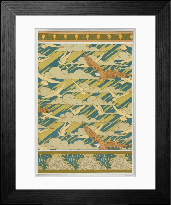 Framed Print : Eagles and pigeons, 1897. Creator: Verneuil, Maurice Pillard (1869-1942) Framed Print : Eagles and pigeons, 1897. Creator: Verneuil, Maurice Pillard (1869-1942)