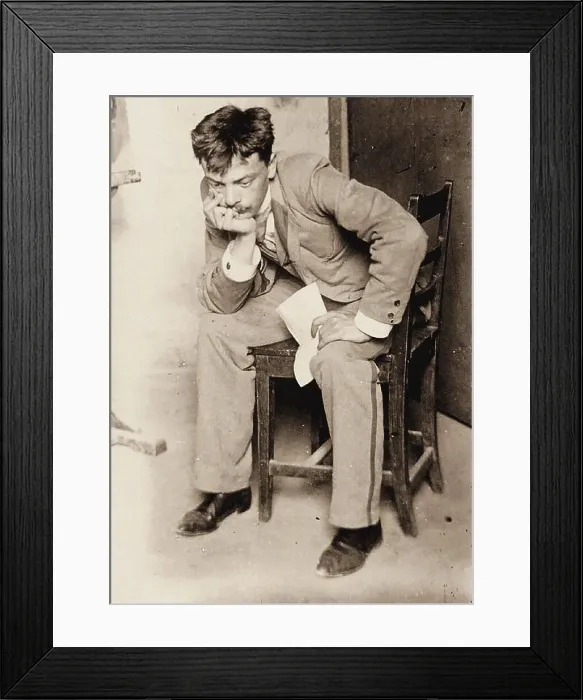 Framed Print : Portrait of Koloman Moser, 1898. Creator: Unknown photographer Framed Print : Portrait of Koloman Moser, 1898. Creator: Unknown photographer