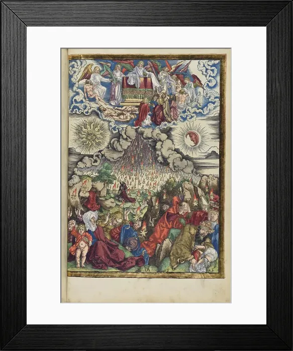 Framed Print : The opening of the fifth and sixth seals. From the Apocalypse (Revelation of John), 1511. Creator: Dürer, Albrecht (1471-1528) Framed Print : The opening of the fifth and sixth seals. From the Apocalypse (Revelation of John), 1511. Creator: Dürer, Albrecht (1471-1528)