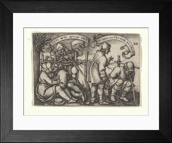 Framed Print : The farmers behind the hedge, from the episode The Farmers Festival or The Twelve... 1546-1547. Creator: Beham, Hans Sebald (1500-1550). The farmers behind the hedge, from the episode The Farmers Festival or The Twelve... 1546-1547 Framed Print : The farmers behind the hedge, from the episode The Farmers Festival or The Twelve... 1546-1547. Creator: Beham, Hans Sebald (1500-1550). The farmers behind the hedge, from the episode The Farmers Festival or The Twelve... 1546-1547