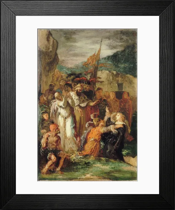 Framed Print : Hamlet, 1850. Creator: Moreau, Gustave (1826-1898) Framed Print : Hamlet, 1850. Creator: Moreau, Gustave (1826-1898)