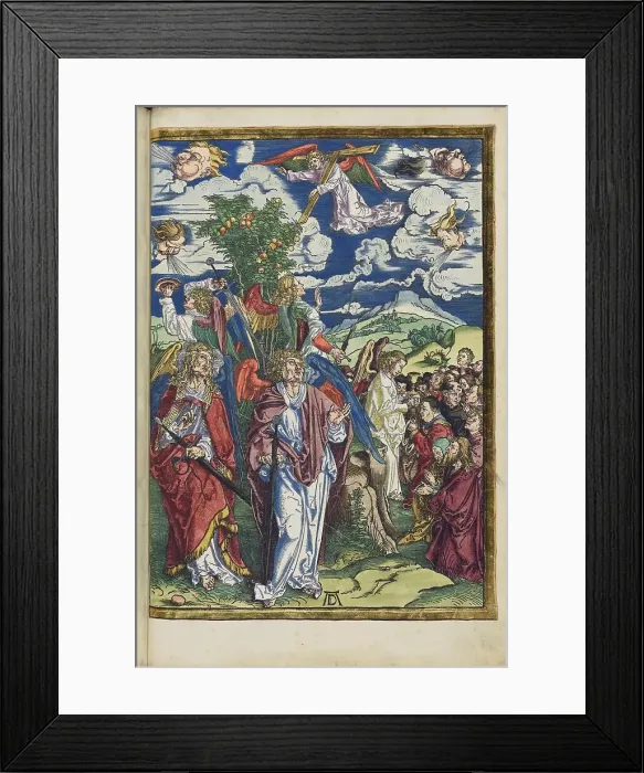 Framed Print : The four angels with the winds and the 144, 000 sealed ones, 1511. Creator: Dürer, Albrecht (1471-1528) Framed Print : The four angels with the winds and the 144, 000 sealed ones, 1511. Creator: Dürer, Albrecht (1471-1528)