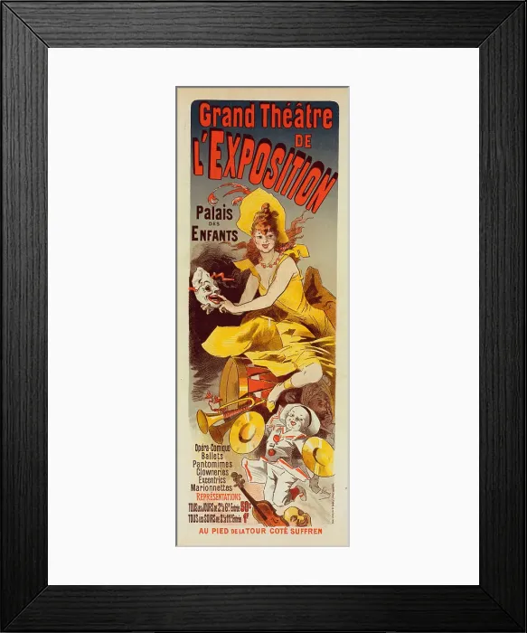 Framed Print : Grand Theater de l'Exposition, c.1890-1895. Creator: Chéret, Jules (1836-1932) Framed Print : Grand Theater de l'Exposition, c.1890-1895. Creator: Chéret, Jules (1836-1932)