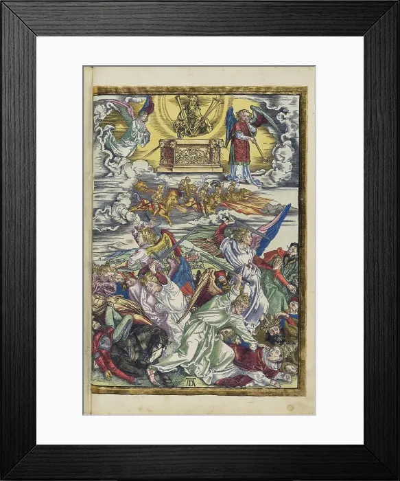 Framed Print : The sixth trumpet: The four avenging angels and the riding army, 1511. Creator: Dürer, Albrecht (1471-1528) Framed Print : The sixth trumpet: The four avenging angels and the riding army, 1511. Creator: Dürer, Albrecht (1471-1528)