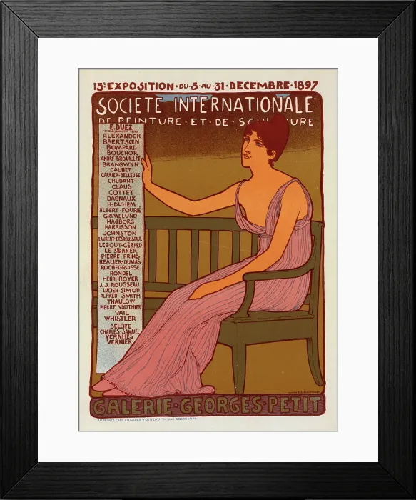 Framed Print : Georges Petit Gallery, 1897. Creator: Réalier-Dumas, Maurice (1860-1928) Framed Print : Georges Petit Gallery, 1897. Creator: Réalier-Dumas, Maurice (1860-1928)