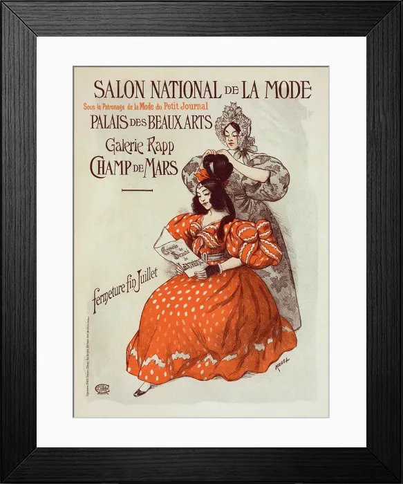 Framed Print : Salon de la Mode, c.1895. Creator: Roedel, Auguste (1859-1900) Framed Print : Salon de la Mode, c.1895. Creator: Roedel, Auguste (1859-1900)