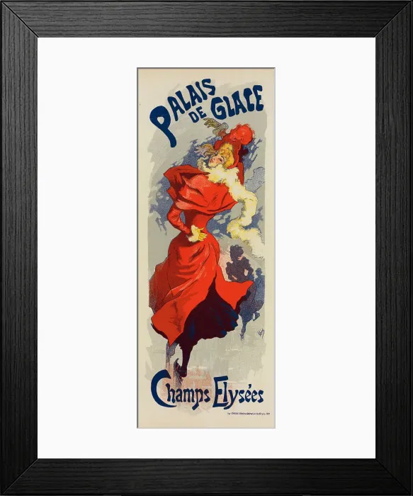 Framed Print : Palais de Glace, 1891. Creator: Chéret, Jules (1836-1932) Framed Print : Palais de Glace, 1891. Creator: Chéret, Jules (1836-1932)