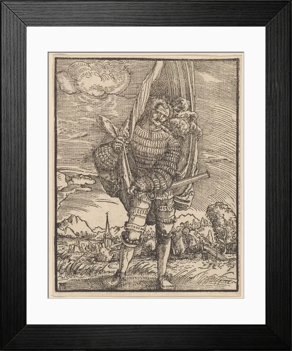 Framed Print : The standard bearer, c.1516-1518. Creator: Altdorfer, Albrecht (around 1480-1538) Framed Print : The standard bearer, c.1516-1518. Creator: Altdorfer, Albrecht (around 1480-1538)