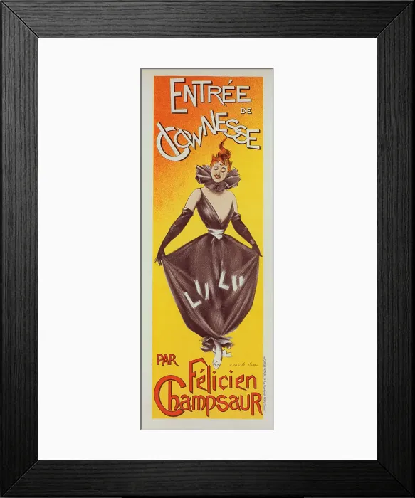 Framed Print : Entrée de Clownesse: Lulu (Félicien Champsaur), c.1900. Creator: Lucas, E. Charles (active 1883-1903) Framed Print : Entrée de Clownesse: Lulu (Félicien Champsaur), c.1900. Creator: Lucas, E. Charles (active 1883-1903)