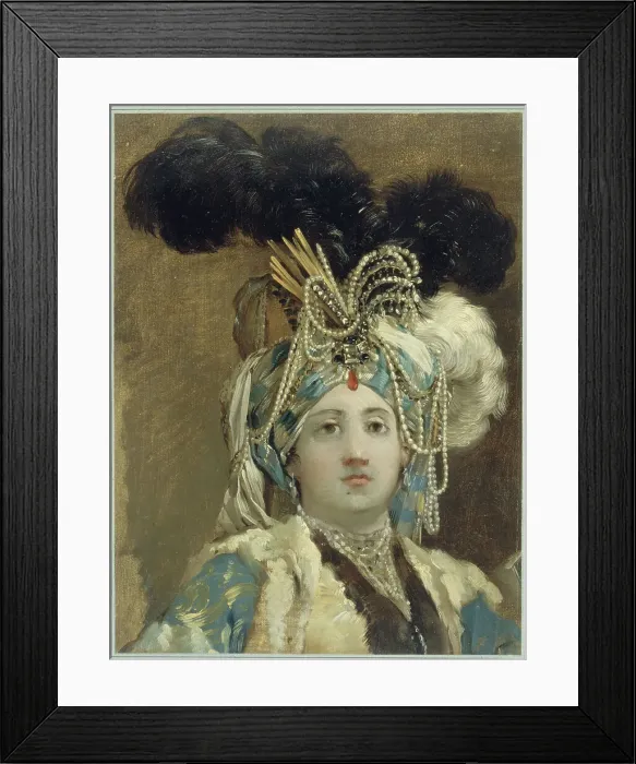 Framed Print : Sultans pure, 1748. Creator: Vien, Joseph Marie (1716-1809) Framed Print : Sultans pure, 1748. Creator: Vien, Joseph Marie (1716-1809)