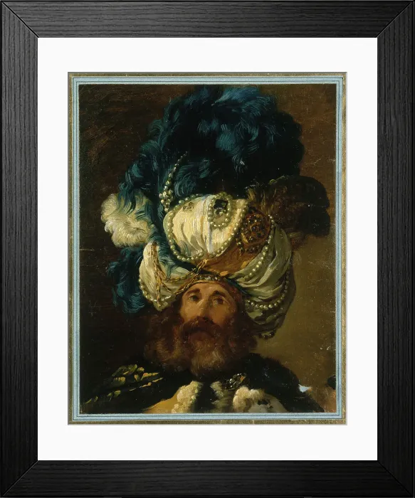 Framed Print : Ambassador of the Mogol, 1748. Creator: Vien, Joseph Marie (1716-1809) Framed Print : Ambassador of the Mogol, 1748. Creator: Vien, Joseph Marie (1716-1809)