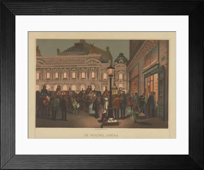 Framed Print : Le nouvel opéra. Creator: Unknown artist Framed Print : Le nouvel opéra. Creator: Unknown artist