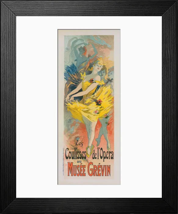 Framed Print : Les Coulisses de l'Opera at Musee Grevin, 1891. Creator: Chéret, Jules (1836-1932) Framed Print : Les Coulisses de l'Opera at Musee Grevin, 1891. Creator: Chéret, Jules (1836-1932)
