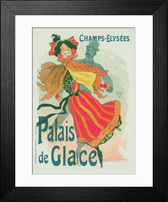 Framed Print : Palais de Glace, 1896. Creator: Chéret, Jules (1836-1932) Framed Print : Palais de Glace, 1896. Creator: Chéret, Jules (1836-1932)