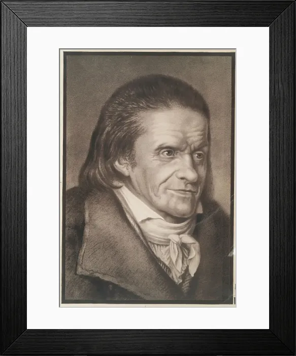 Framed Print : Portrait of Johann Heinrich Pestalozzi (1746-1827). Creator: Unknown artist Framed Print : Portrait of Johann Heinrich Pestalozzi (1746-1827). Creator: Unknown artist