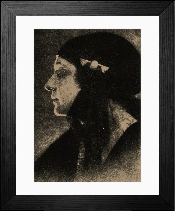 Framed Print : Portrait of Huda Sharawi (1879-1947). Creator: Unknown photographer