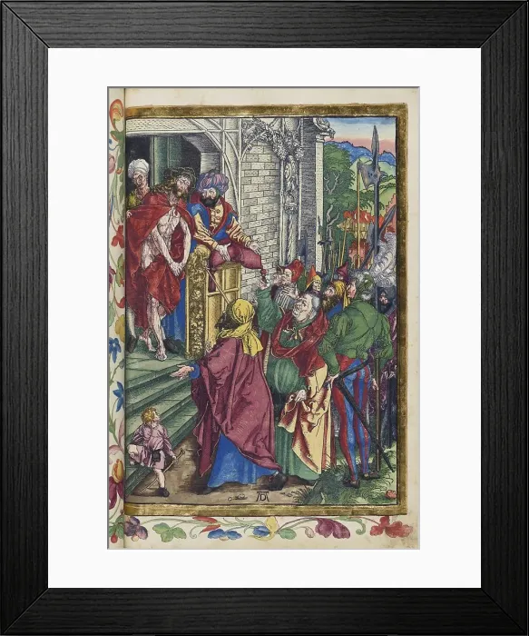 Framed Print : Look what a human being! From the Great Passion (Passio domini nostri Jesu), 1511. Creator: Dürer, Albrecht (1471-1528) Framed Print : Look what a human being! From the Great Passion (Passio domini nostri Jesu), 1511. Creator: Dürer, Albrecht (1471-1528)