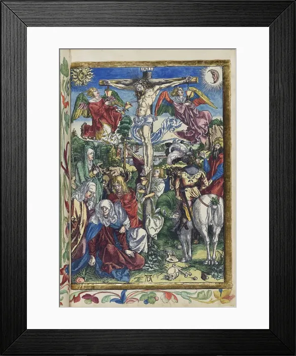 Framed Print : Christ the crucified. From the Great Passion (Passio domini nostri Jesu), 1511. Creator: Dürer, Albrecht (1471-1528) Framed Print : Christ the crucified. From the Great Passion (Passio domini nostri Jesu), 1511. Creator: Dürer, Albrecht (1471-1528)