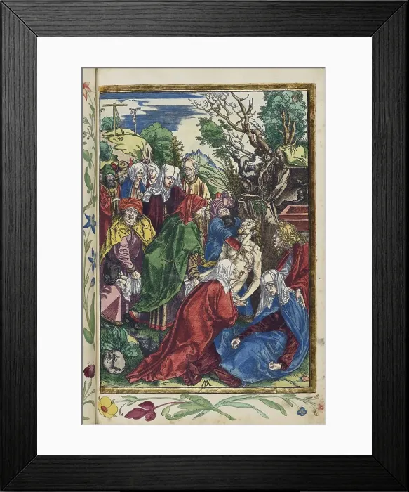 Framed Print : Christ is laid in the grave. From the Great Passion (Passio domini nostri Jesu), 1511. Creator: Dürer, Albrecht (1471-1528) Framed Print : Christ is laid in the grave. From the Great Passion (Passio domini nostri Jesu), 1511. Creator: Dürer, Albrecht (1471-1528)