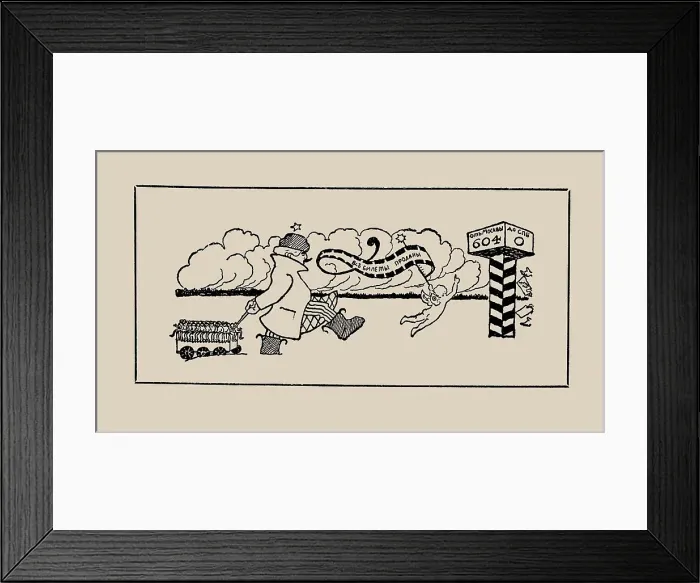 Framed Print : Konstantin Stanislavski: On the way to St. Petersburg, c.1910. Creator: Unknown artist Framed Print : Konstantin Stanislavski: On the way to St. Petersburg, c.1910. Creator: Unknown artist