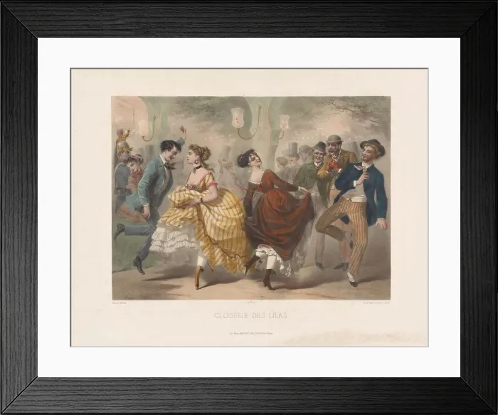 Framed Print : Closerie of purple, c.1860-1865. Creator: Vernier, Charles (1813-1892)