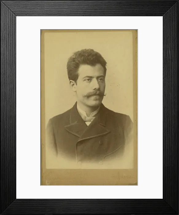 Framed Print : Portrait of composer Gustav Mahler (1860-1911), 1884. Creator: Unknown photographer Framed Print : Portrait of composer Gustav Mahler (1860-1911), 1884. Creator: Unknown photographer
