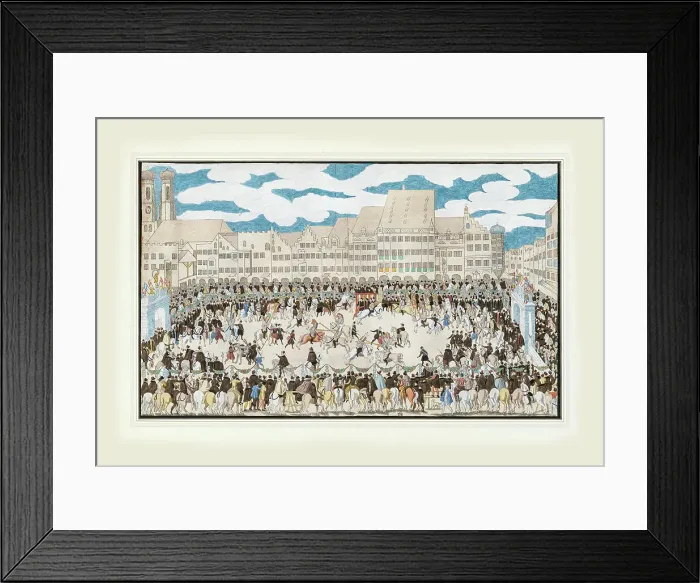Framed Print : The wedding of Duke Wilhelm V of Bavaria to Renata of Lorraine on February 21, 1568, 1568. Creator: Solis, Nikolaus (1541-1583) Framed Print : The wedding of Duke Wilhelm V of Bavaria to Renata of Lorraine on February 21, 1568, 1568. Creator: Solis, Nikolaus (1541-1583)