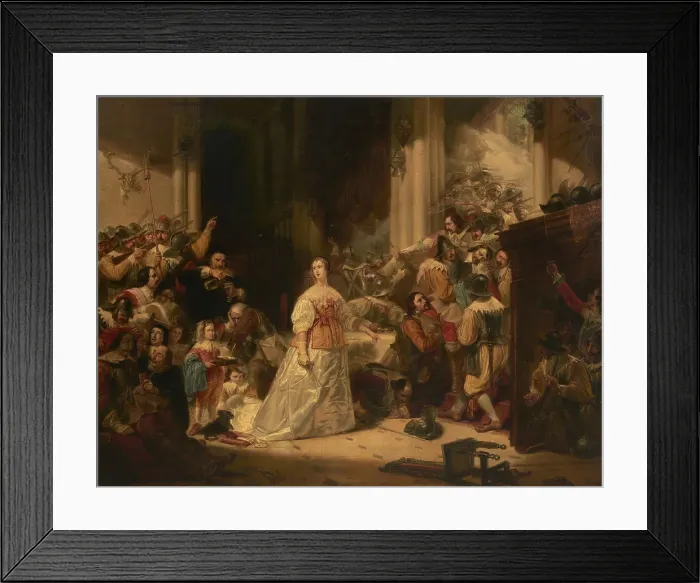 Framed Print : Capture, trial and death of Charles I, Mid-19th centur. Creator: Arienti, Carlo (1801-1873) Framed Print : Capture, trial and death of Charles I, Mid-19th centur. Creator: Arienti, Carlo (1801-1873)